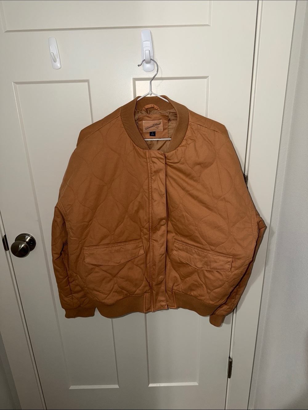 NWOT Universal Thread Quilted Bomber Jacket in Camel MS5